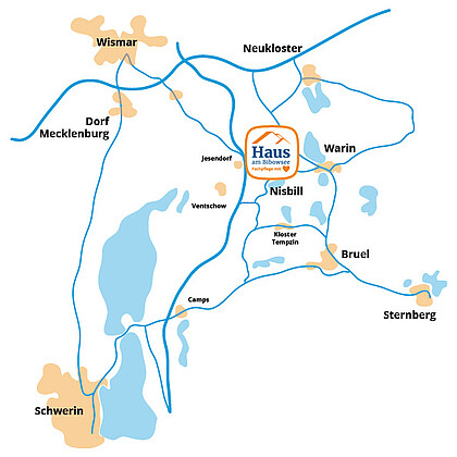 Lageplan Haus am Bibowsee Lageplan Haus am Bibowsee